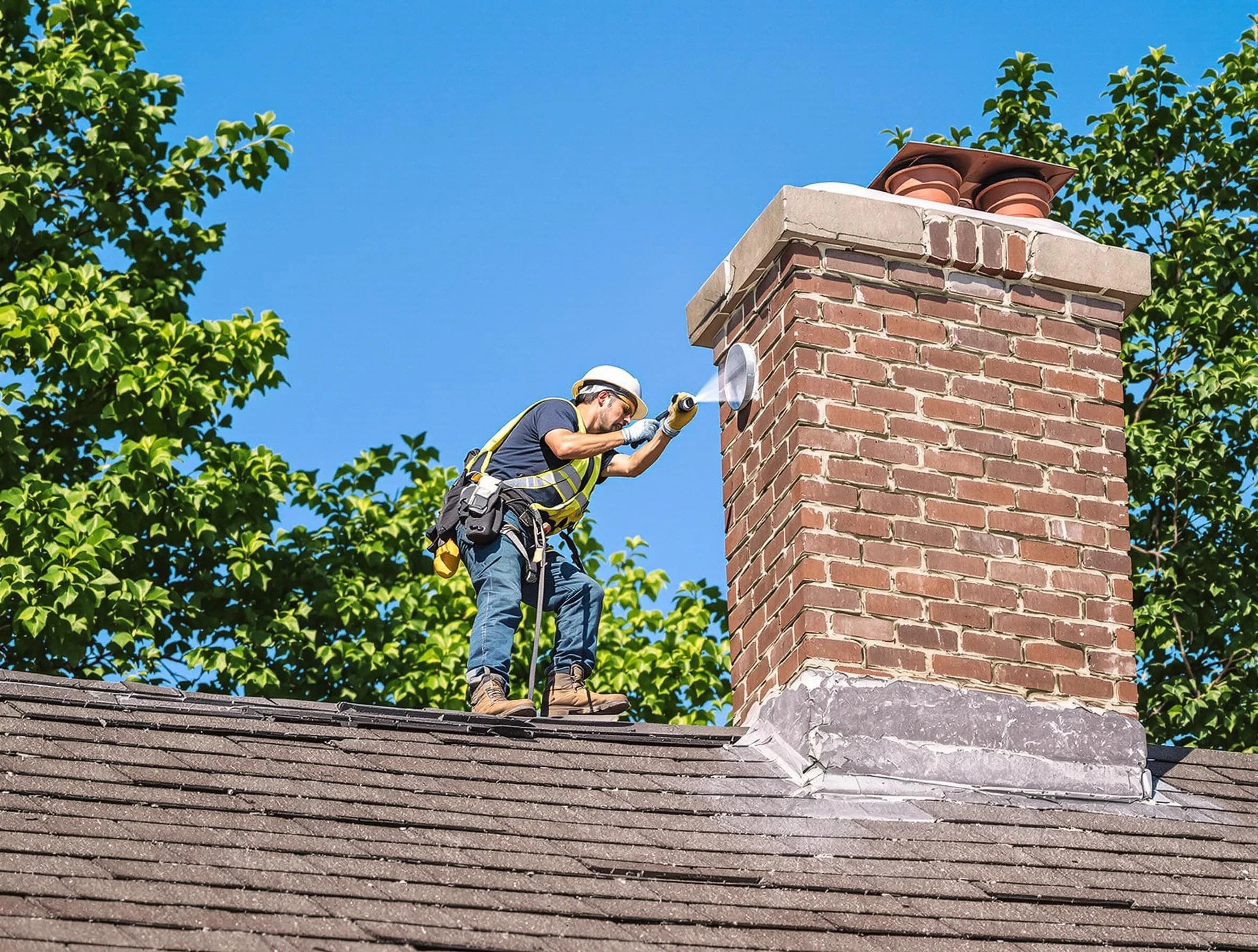 Chelsea Chimney Sweep performing an inspection with advanced tools in Chelsea, AL