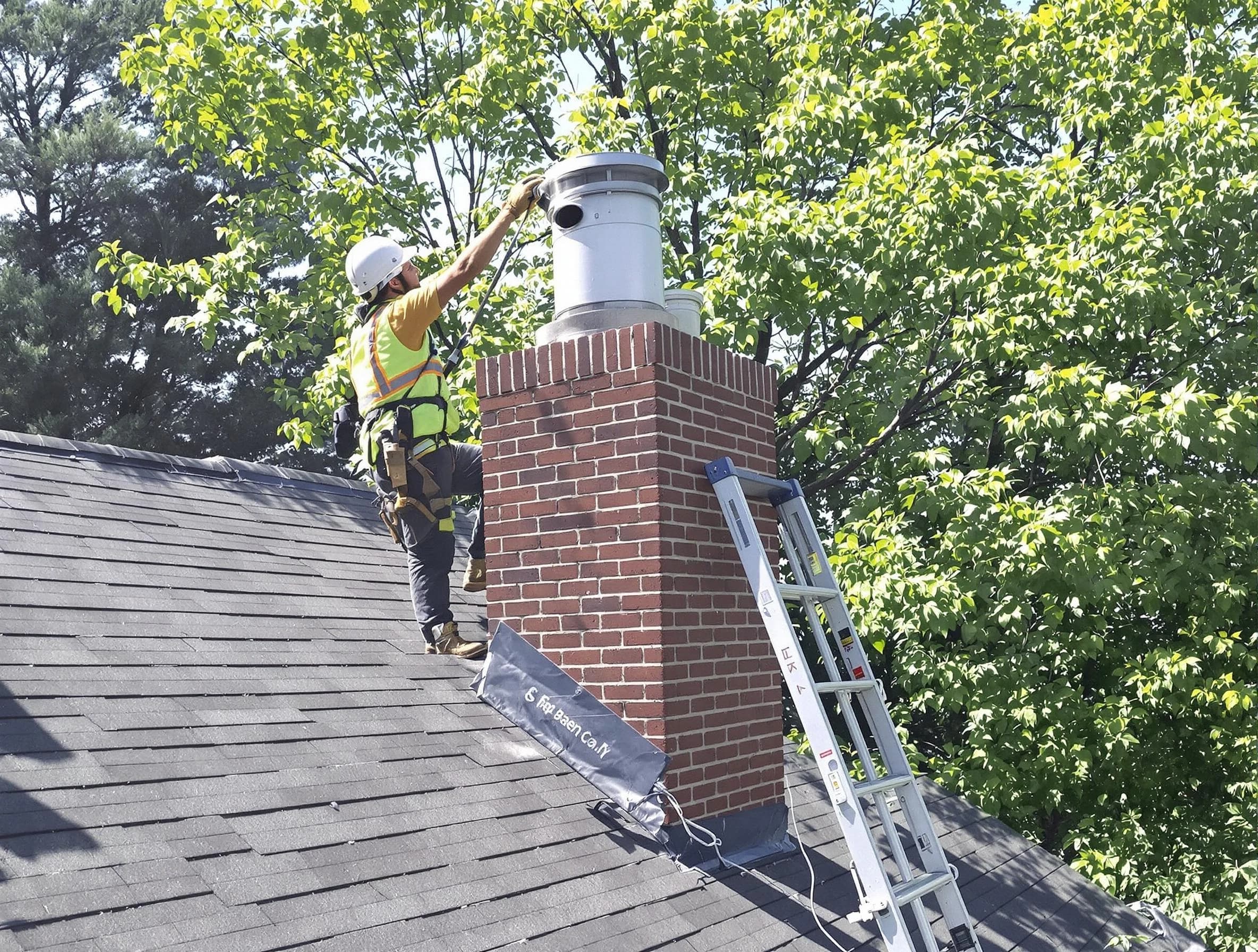Chimney liner inspection by Chelsea Chimney Sweep in Chelsea, AL