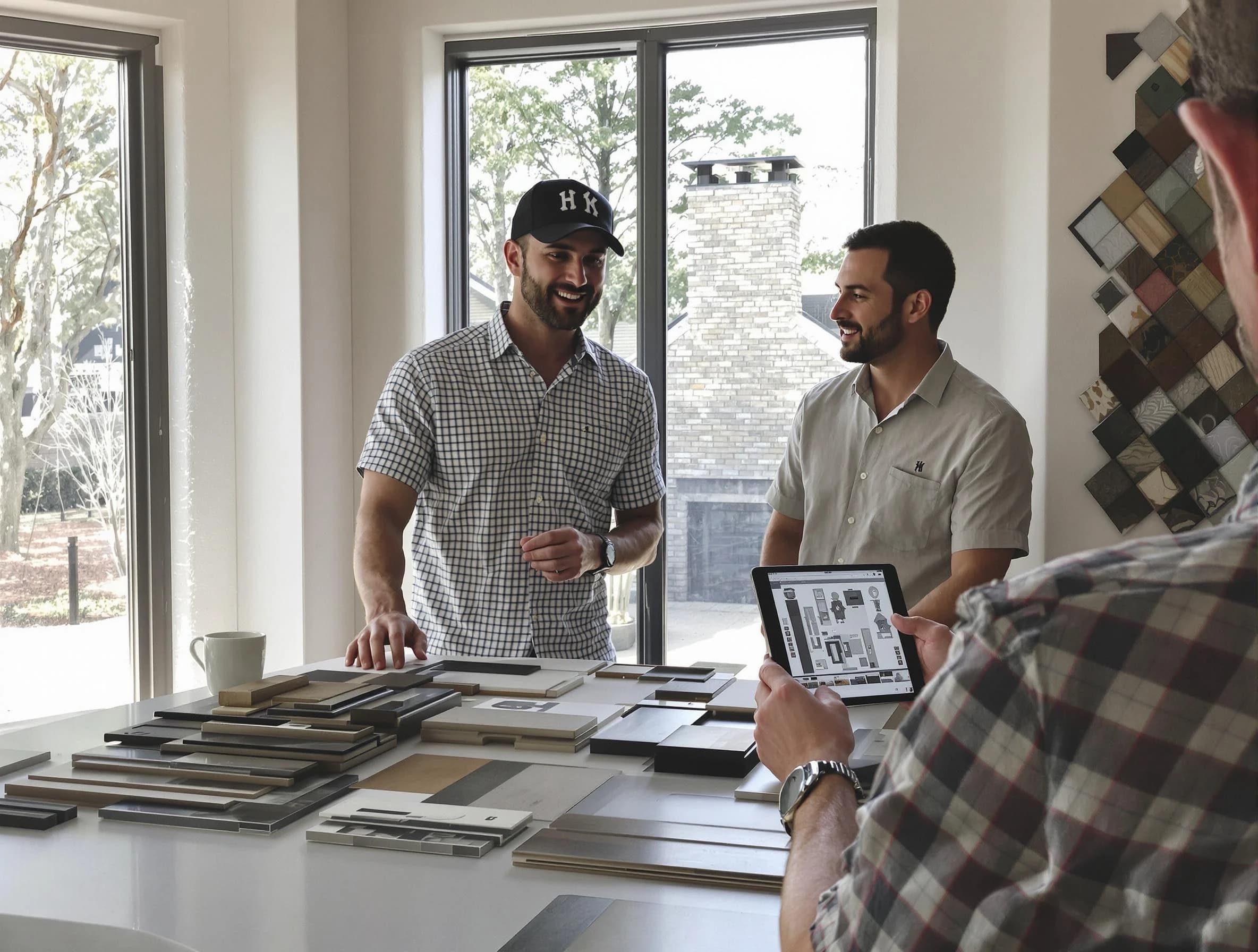 Chelsea Chimney Sweep remodeling a chimney and fireplace in Chelsea, AL