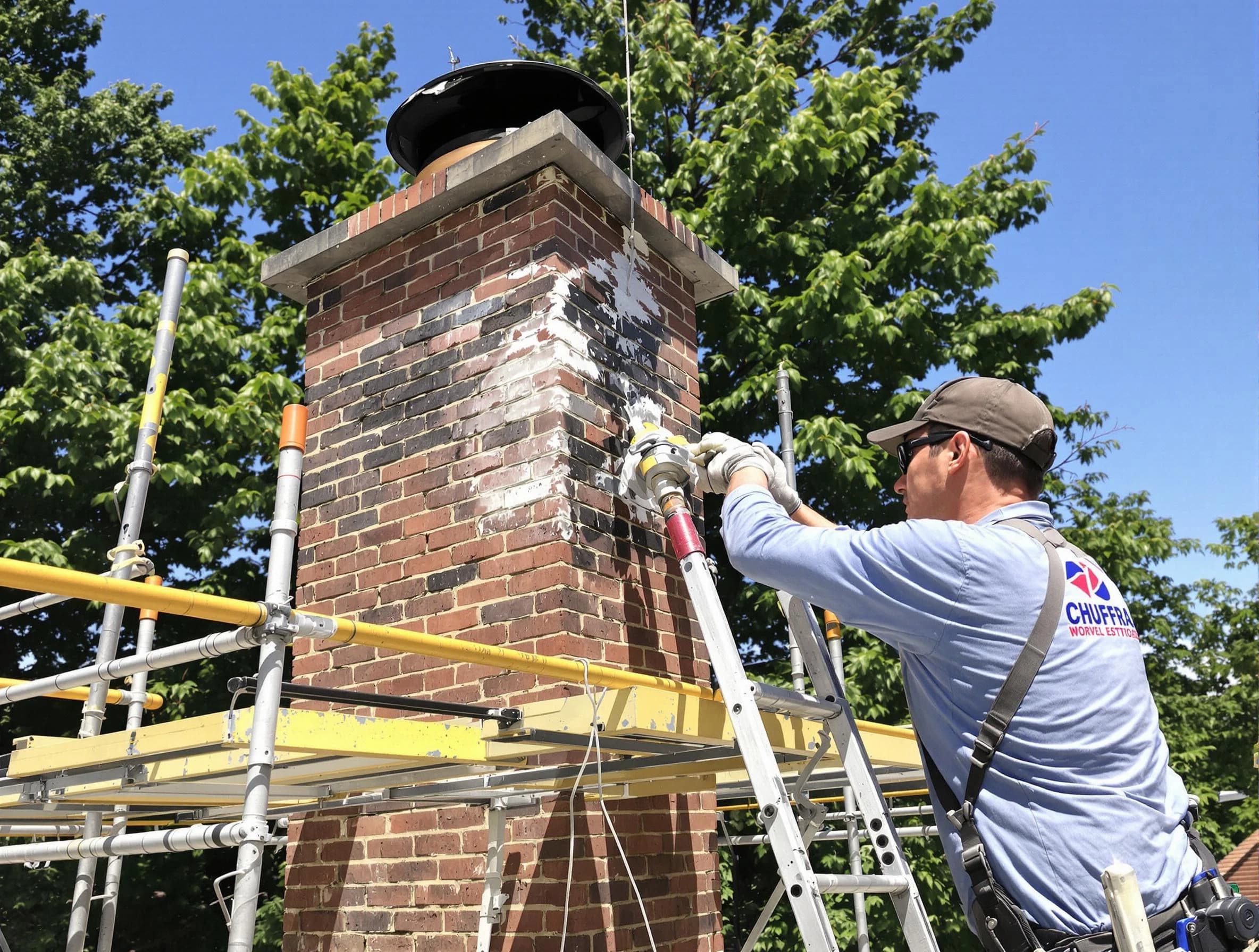 Structural chimney repair by Chelsea Chimney Sweep in Chelsea, AL