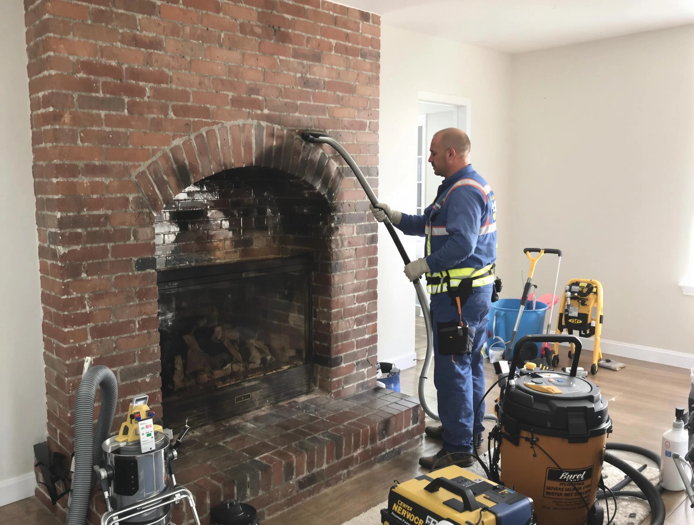 Chelsea Chimney Sweep expert performing detailed chimney sweep in Chelsea, AL