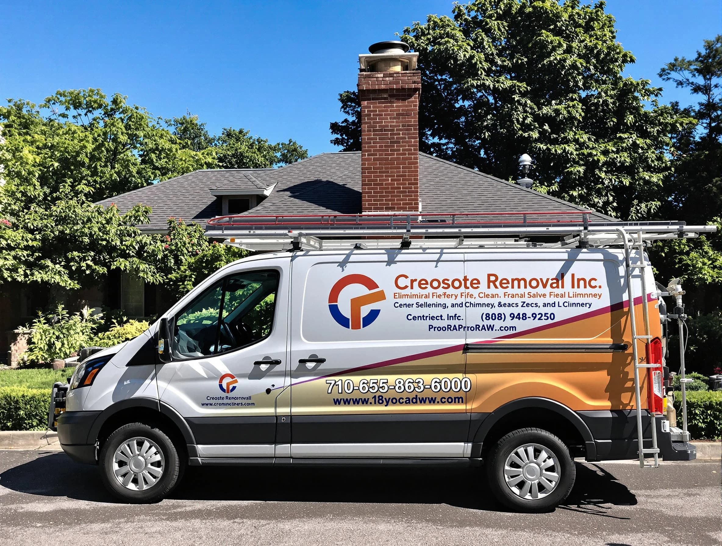 Chelsea Chimney Sweep technician removing creosote safely in Chelsea, AL