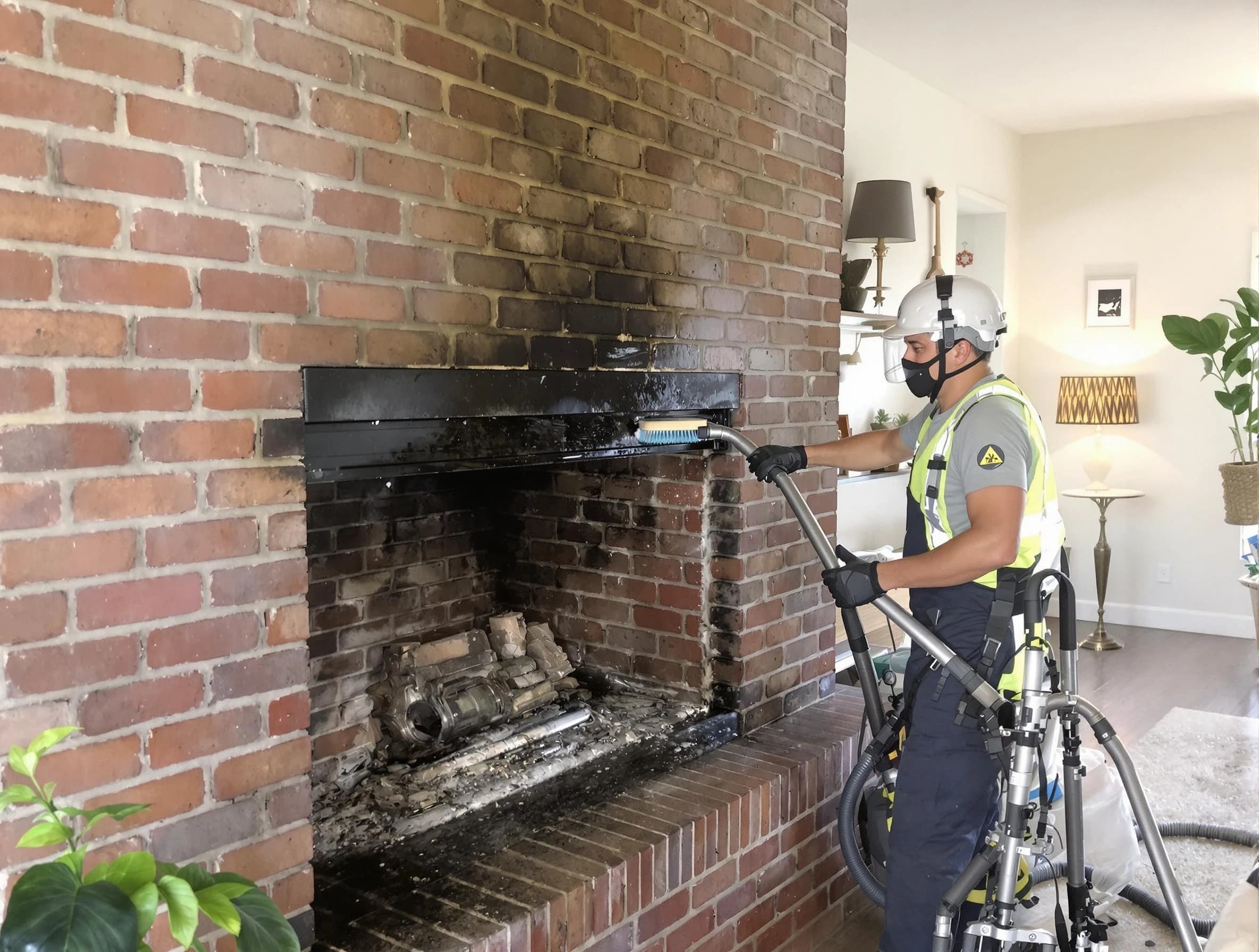 Chelsea Chimney Sweep providing fireplace cleaning services in Chelsea, AL
