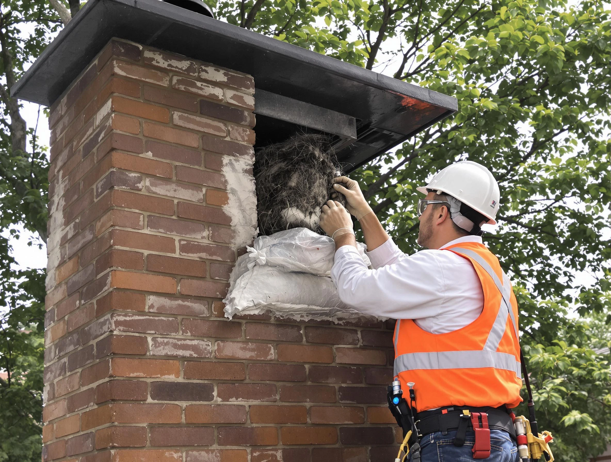 Humane removal of debris and animals by Chelsea Chimney Sweep in Chelsea, AL