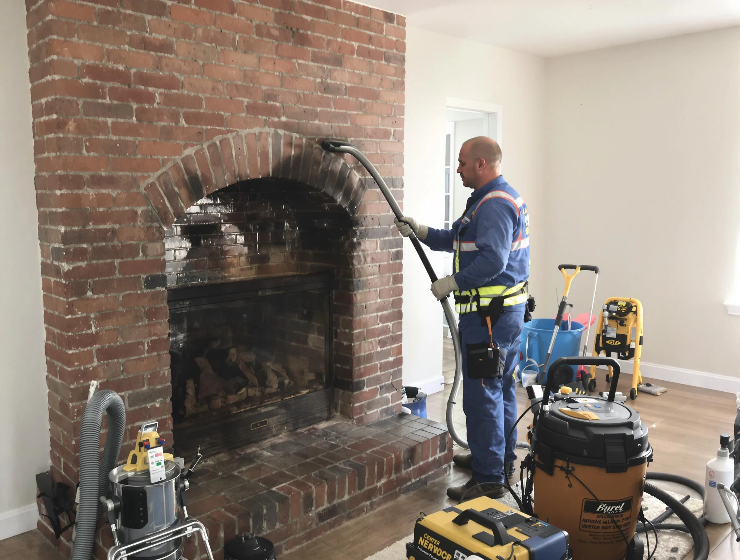 Chelsea Chimney Sweep expert performing detailed chimney sweep in Chelsea, AL